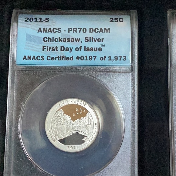 2011 Silver Parks Quarters. ANACS PR70 FDOI - Picture 5 of 7